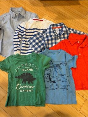 LIKE NEW! BUNDLE! 6! Carter’s Kids Toddler Assorted Cotton Shirts Sz 3T